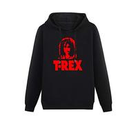 Men's Heavyweight Hooded T.Rex Marc Bolan Long Sleeve Sweatshirts Black XXL