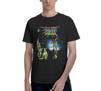 Men's Heep Rock Band Music Uriah Stylish and Durable T-Shirt Versatile and Attractive Top Soft Stretch and Comfortable T-Shirt Black L