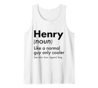 Mens Henry Like A Normal Guy Only Cooler Legend King First Name Tank Top