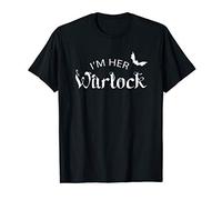 Mens Her Warlock Witch Halloween Matching Couples Costumes T-Shirt