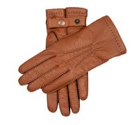 Men's Heritage Handsewn Three-Point Cashmere-Lined Deerskin Leather Gloves - HAVANA / 10.5