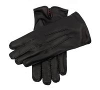 Men's Heritage Handsewn Three-Point Cashmere-Lined Leather Gloves - BLACK/PEWTER / 10.5