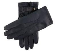Men's Heritage Handsewn Three-Point Cashmere-Lined Leather Gloves - NAVY / 10