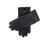 Men's Heritage Handsewn Three-Point Cashmere-Lined Leather Gloves - NAVY / 7.5