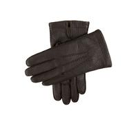 Men's Heritage Handsewn Three-Point Cashmere-Lined Peccary Leather Gloves - BARK / 11
