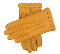 Men's Heritage Handsewn Three-Point Cashmere-Lined Peccary Leather Gloves - CORK / 9