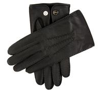 Men's Heritage Handsewn Three-Point Deerskin Leather Gloves - BLACK / 9.5