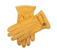 Men's Heritage Handsewn Three-Point Vicuña-Lined Peccary Leather Gloves - Cork / M