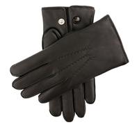 Men's Heritage Three-Point Fur-Lined Leather Gloves - BLACK / 9.5
