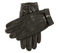 Men's Heritage Three-Point Leather Driving Gloves - BLACK / XS