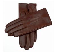 Men's Heritage Three-Point Silk-Lined Leather Gloves - ENGLISH TAN / 10.5
