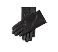 Men's Heritage Touchscreen Cashmere-Lined Leather Gloves - BLACK / 9.5