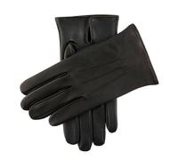 Men's Heritage Touchscreen Three-Point Leather Gloves - BLACK / 11