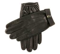 Men's Heritage Water-Resistant Three-Point Leather Driving Gloves - BLACK / XS