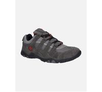 Hi-Tec Men's QUADRA II Walking Shoe, Charcoal/Zingy RED, 12 UK