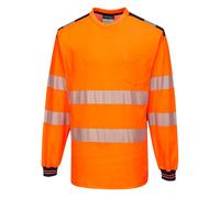 Mens Hi Vis Crew Neck T-Shirt High Visibility Reflective Workwear Security Top