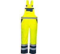 Men's Hi Vis FR Coveralls Waterproof Thermal Lined Durable Polycotton Boiler Suit for Mechanics, Warehouse, Garages & DIY, High Visibility Winter Work Overalls with Waterproof Breathable Bib and Brace