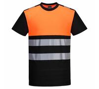Men's Hi Vis T-Shirt PW311 Reflective High Viz Fluorescent MoistureWicking Shirt