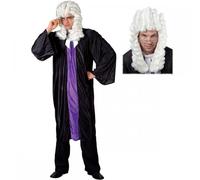 Mens High Court Judge Standard Costume + Wig