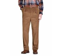 Chums Men's HIGH-Rise Trousers Luxury Cotton Corduroy Fawn 40W / 29L