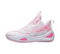 Mens High Top Basketball Shoes with Ankle Support - Anti Slip Shock Absorption Professional Athletic Trainers for Boys - Breathable Rebound Grip Gym Sports Footwear for Men Pink