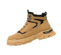 Mens High Top Sneakers, Quality Sneakers For Men, Lace Up Platform Sneaker With Slip-Resistant Soles Lightweight Outdoor Hiking Trainers Athletic Running Shoes With Arch Support Gym Workout Shoe