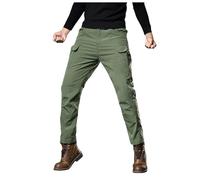 Men's High Waist Cargo Trousers Hiking Straight Solid Colour Casual Slim Comfortable Fit Streetwear Large Size Chic Everyday Work Pants