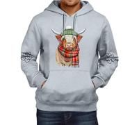 Men's Highland Cow Hoodie Sweatshirt - Western Print Shirt Country Western Style - 2024 New