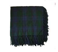 Mens Highland Kilt Fly Plaid Black Watch Tartan 48" x 48"/Scottish Fly Plaid