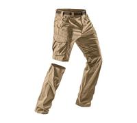 Mens Hiking Cargo Trousers Zip-Off Pants Convertible into Shorts Waterproof Outdoor Fishing Trouser Quick Dry Stretch Walking Pant Lightweight Breathable Bottoms Safari Running Camping Travel Uk S-3XL