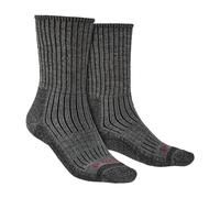 Bridgedale - Mens Hiking Midweight Merino Wool Socks - Charcoal - Grey - Size UK 12-15