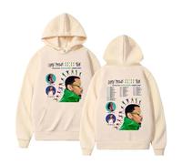 Men's Hip Hop Artist Hoodie Chris Brown 11:11 Tour Reversible Print Logo Hoodie Women's Men's Long Sleeve Pullover Hoodie Sweatshirt Casual Top-Khaki||M