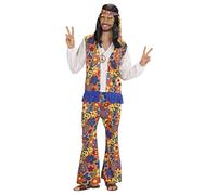 Mens Hippie Mens Costume Medium UK 40/42" for 60s 70s Hippy Fancy Dress
