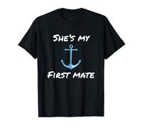 Mens His and hers cruise shirts Shes my first mate couples cruise T-Shirt