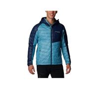 Men's hooded down jacket Columbia Platinum Peak (Blue)