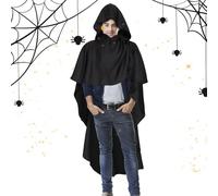 Men's Hooded Hood Vintage Cloak with Hood, Cosplay Costume Clothing for Party Photos Bonfire Carnival Bride and Groom Vampires Medieval Autumn Ghost Gothic Ghost