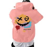 Mens Hooded Hoodies Comfort Fall Pullover Hoodies 2025 Clothes Loose Fit Funny Plain Cute Aesthetic Cool Workou Fashion Trendy Preppy Men's Y2K College Cartoon Watermelon Red