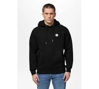 Men's Hooded PitBull SMALL LOGO Cotton Sweatshirt Black Hoodie Pit Bull