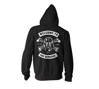 Men's Hooded Pullover Zipper Welcome to The Darkside Darth Vader Jedi - Black, L