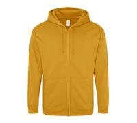 Mens Hooded Sweat Jacket Full Zip Up Hoodie Plain Zipped Sweatshirt Jumper AWDis