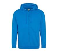 Mens Hooded Sweat Jacket Full Zip Up Hoodie Plain Zipped Sweatshirt Jumper AWDis