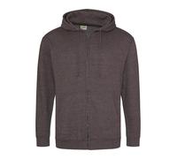 Mens Hooded Sweat Jacket Full Zip Up Hoodie Plain Zipped Sweatshirt Jumper AWDis