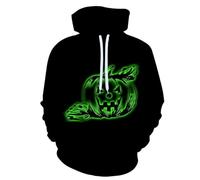 Men'S Hoodie 3D Digital Printing Kangaroo Pocket Pullover Retro Personality Casual Long-Sleeved Sweatshirts KK-01 5XL