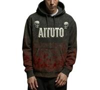 Men's Hoodie Halloween Print Italian Design Casual Fashion Winter Comfort Stylish Outfit, Red 2, L