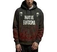 Men's Hoodie Halloween Print Italian Design Casual Fashion Winter Comfort Stylish Outfit, Red 4, L