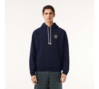 Men's Hoodie Lacoste Heritage Badge Fleece Pullover in Blue