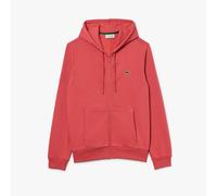 Men's Hoodie Lacoste Zip-Up Fleece Hooded Jacket in Red