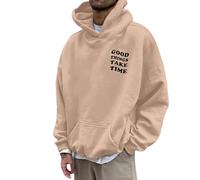 Mens Hoodie Large, Mens Sweatshirts and Hoodies, Sweatshirts Long Sleeve Sweater Drawstring Hoody Pullover Solid Color Sports Hooded Fall Trendy Pullover Outfits