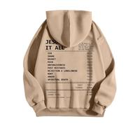 Men's Hoodie Printed Lettering Jesus Theme Hoodies Men's Autumn Winter Warm Sweatshirt Lightweight Breathable Sweatshirts Oversized Hoodie Sport Casual Sweatshirts, Vests and Sweatshirts Sweatshirts