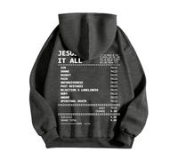 Men's Hoodie Printed Lettering Jesus Theme Hoodies Men's Autumn Winter Warm Sweatshirt Lightweight Breathable Sweatshirts Oversized Hoodie Sport Casual Sweatshirts, Vests and Sweatshirts Sweatshirts